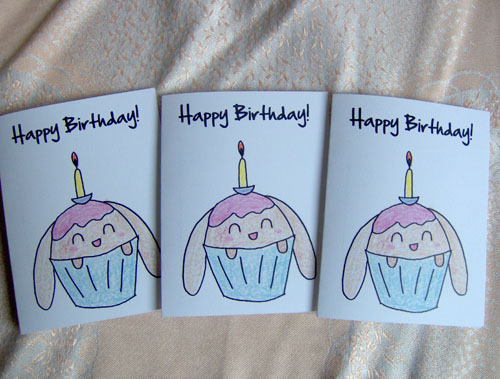 Cupcake Bunny Cards